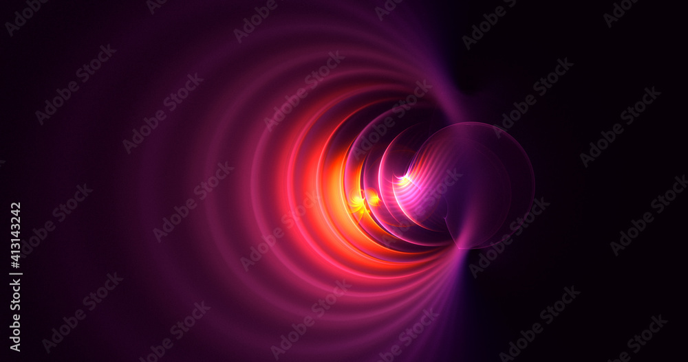 3D rendering abstract round light background 3D rendering abstract round light background