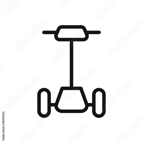 Segway icon. Isolated vector urban transport sign design.