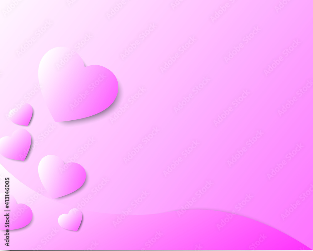 Colorful pink wallpapers suitable for Valentine days.
