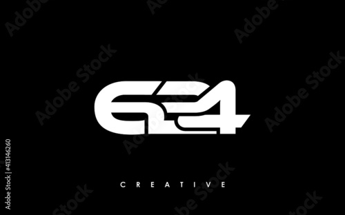 624 Letter Initial Logo Design Template Vector Illustration