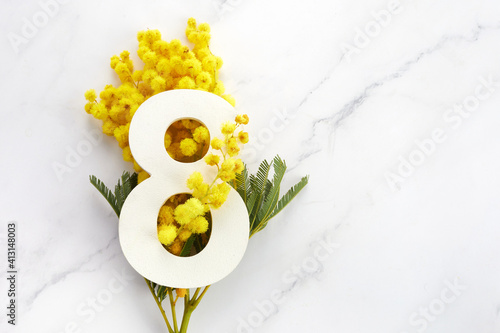 Fotografie Greeting for International Women's Day on March 8th