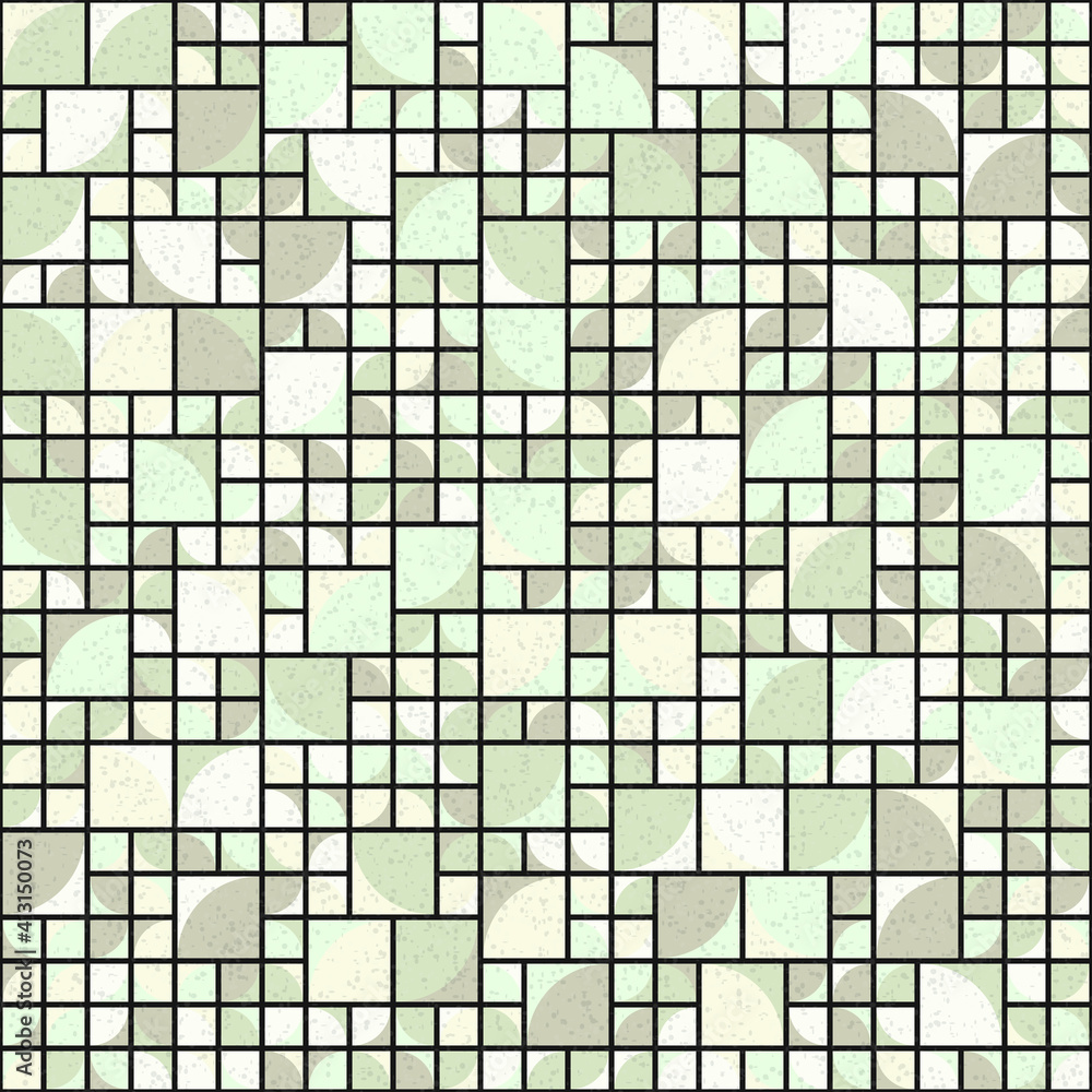 Fototapeta premium Abstract Geometric Pattern generative computational art illustration