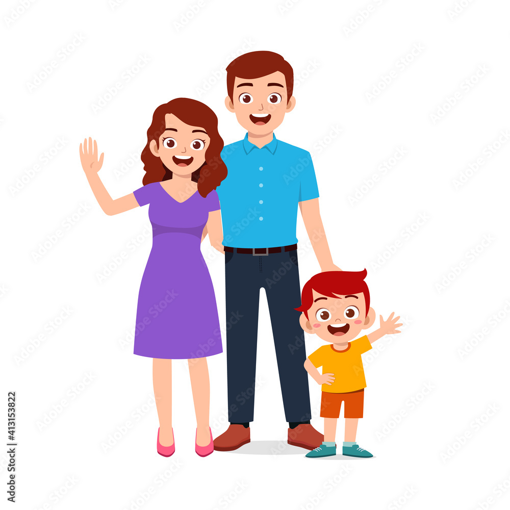 cute little boy with mom and dad together cute little boy with mom and dad together