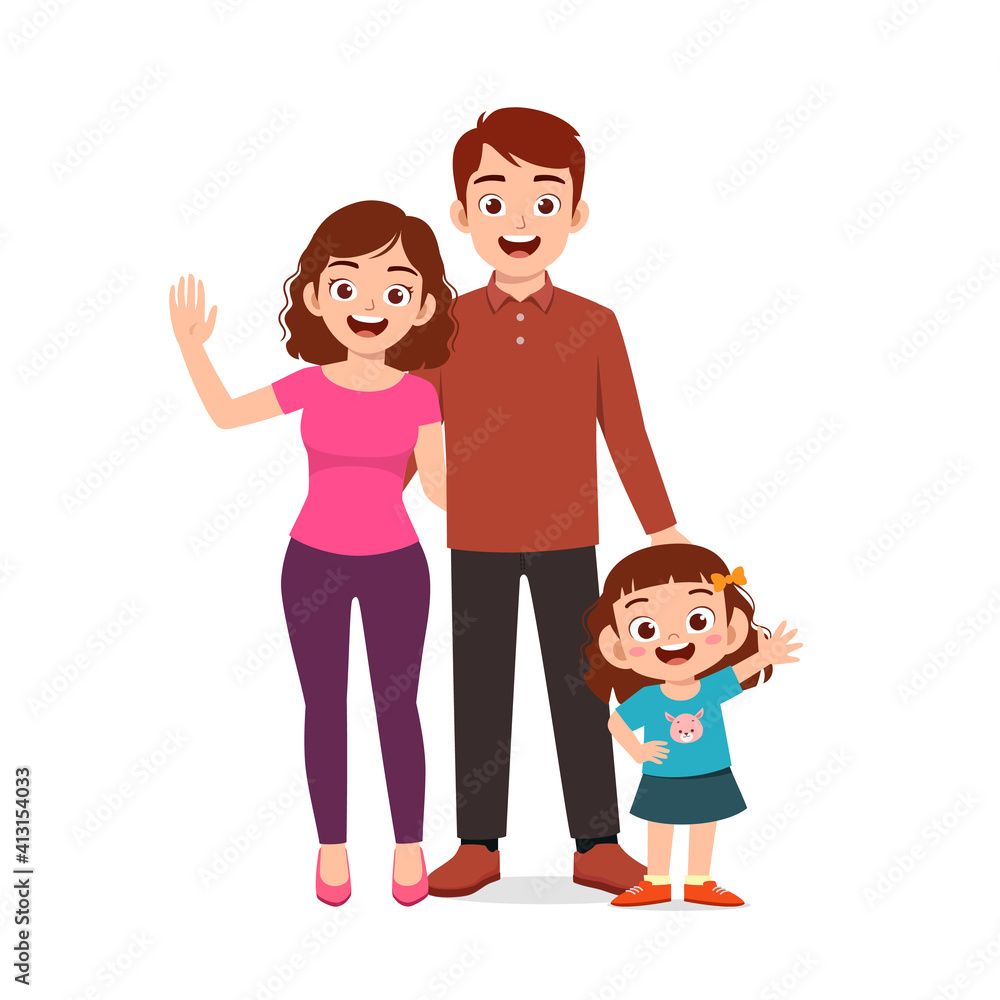 cute little girl with mom and dad together cute little girl with mom and dad together