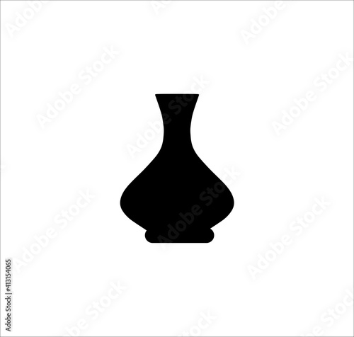 icon of a vase. bitmap illustration