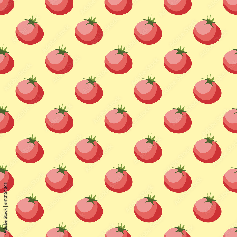 Red tomatoes seamless pattern background Red tomatoes seamless pattern background