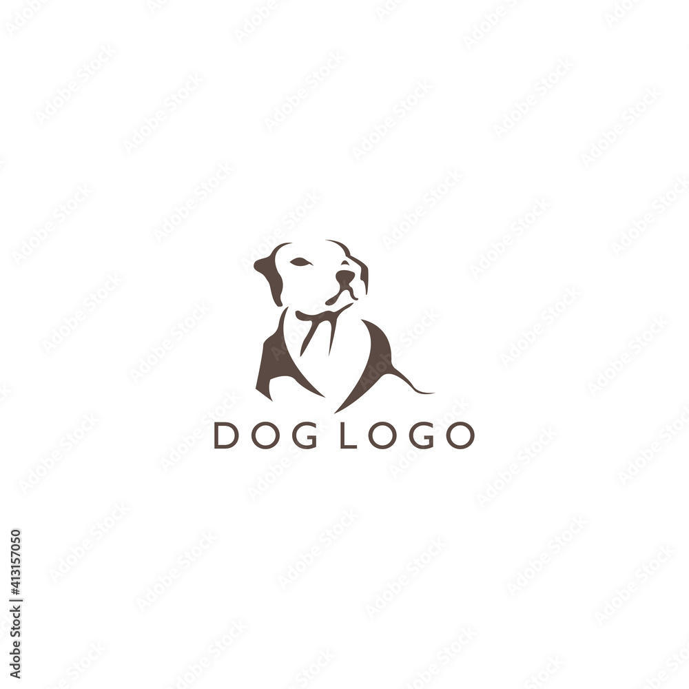 Dog logo design illustration clip art design abstract vector template Dog logo design illustration clip art design abstract vector template