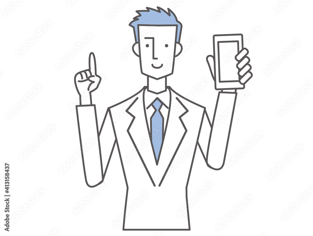 サラリーマン　スマートフォン　