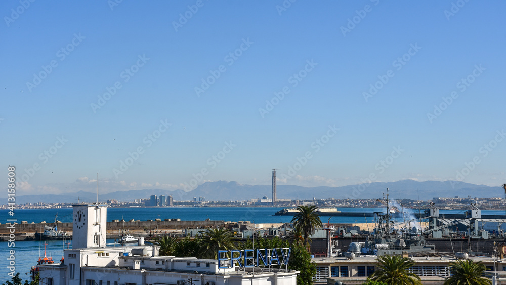a panoramic view of Algiers city