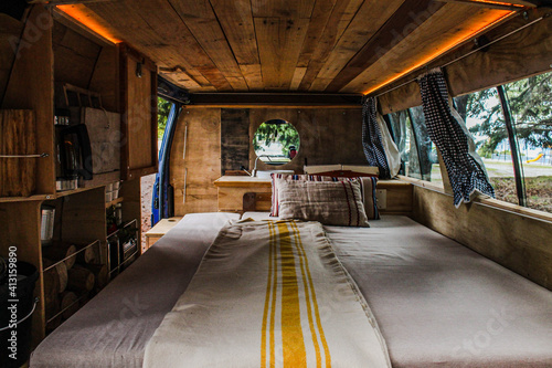 bed in a van
