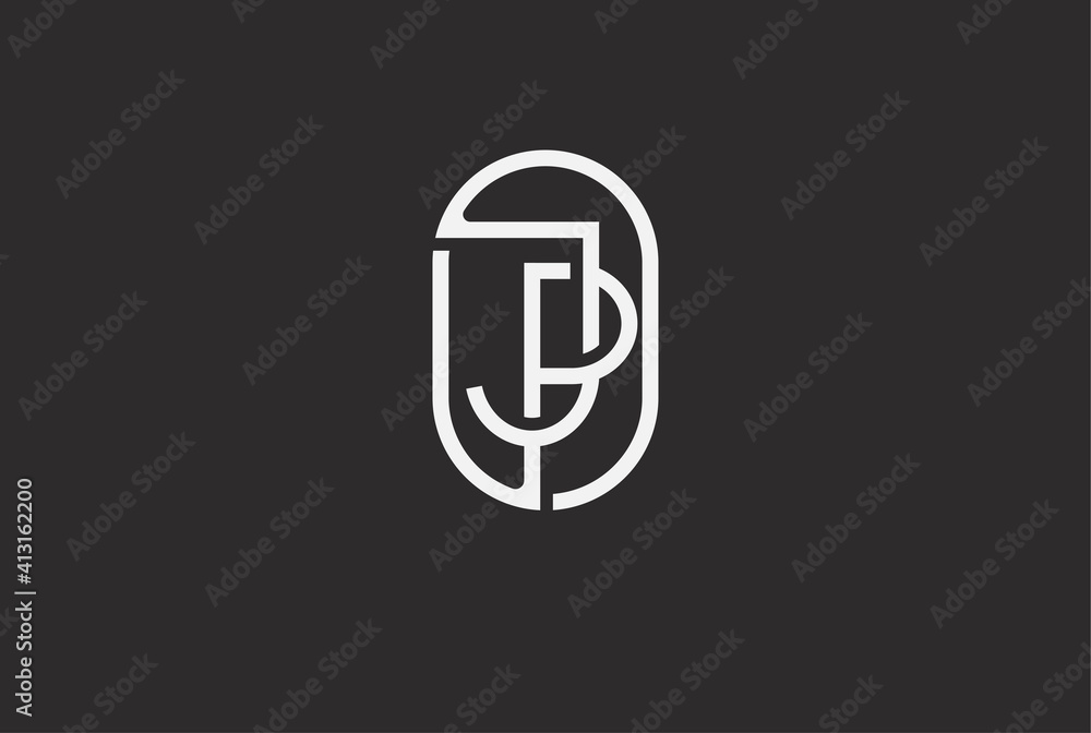 Abstract Initial J and P Logo, Line Monogram oval style, usable for brand, card and company, logo design template element,vector illustration Abstract Initial J and P Logo, Line Monogram oval style, usable for brand, card and company, logo design template element,vector illustration
