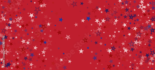 National American Stars Vector Background. USA 4th of July 11th of November Independence President's Veteran's Memorial Labor Day