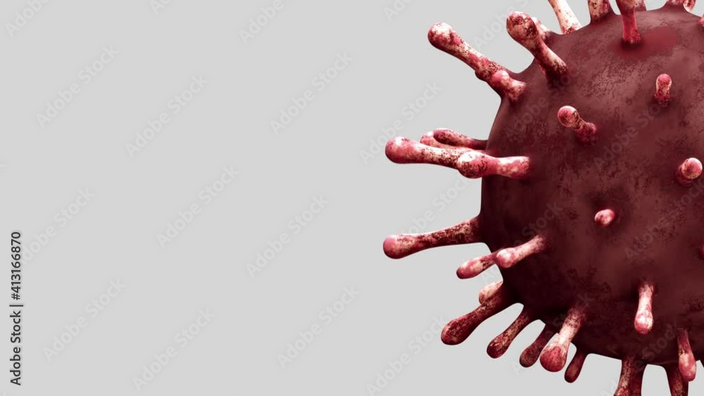 3D illustration. Coronavirus outbreak infecting respiratory system. Influenza type Covid 19 virus background as dangerous flu. Pandemic medical health risk concept with disease cells.-Dan