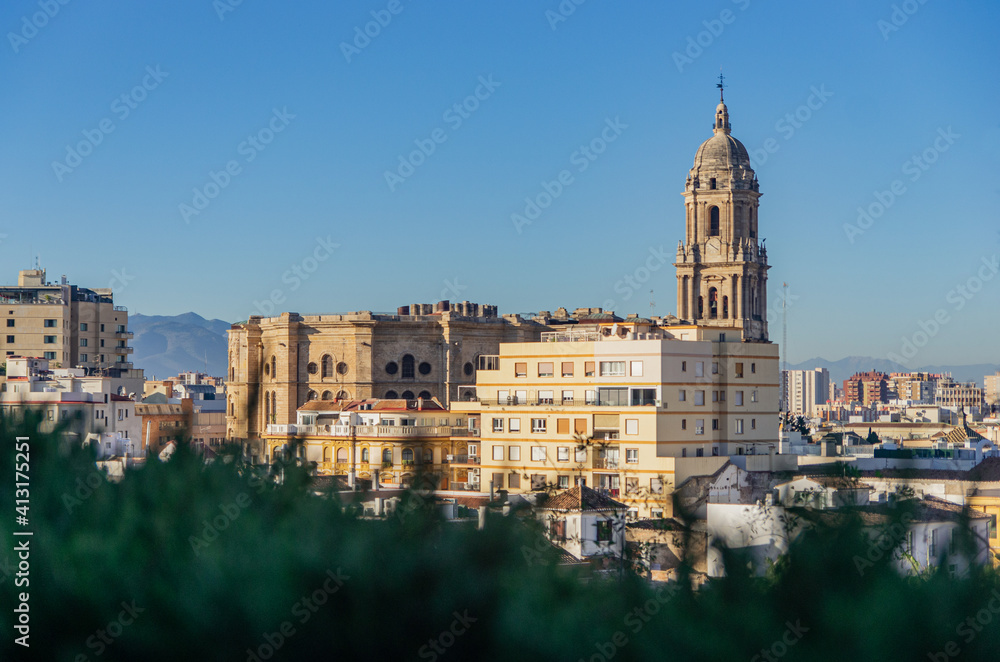 The Cathedral of Málaga in Andalusia in southern Spain. The Renaissance architecture.