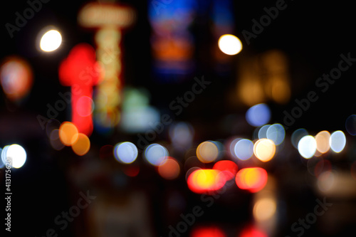 Abstract Lights. Unfocused Light background. Blured night light. bokeh background, Blur concept © Wattanadach
