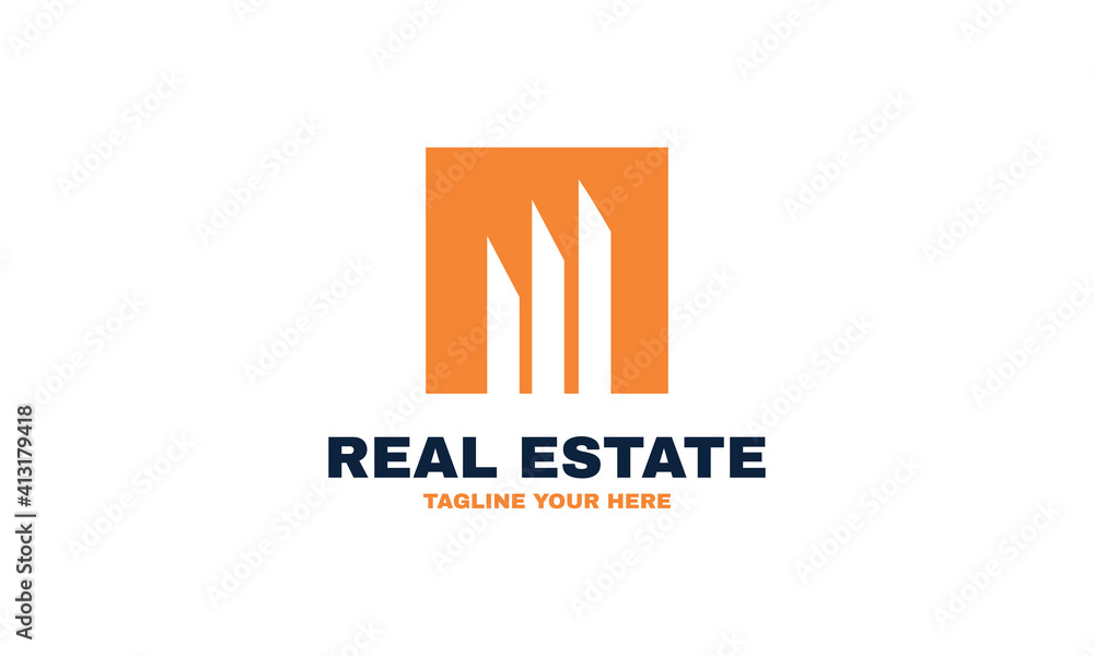 stock illustration real estate logo construction architecture building logo design vector template