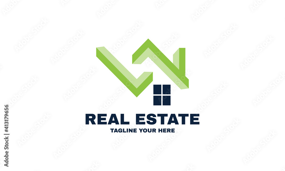 stock vector abstract simple home real estate logo icon vector stock vector abstract simple home real estate logo icon vector