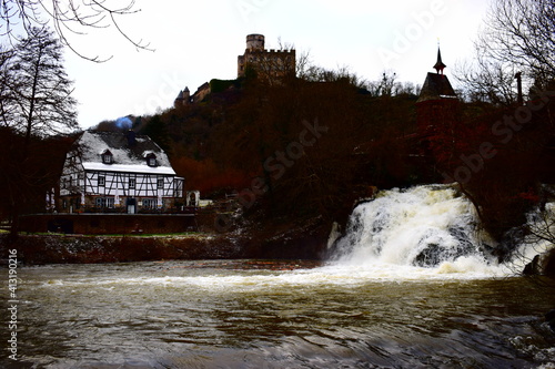 wilder Elzwasserfall im Februar photo