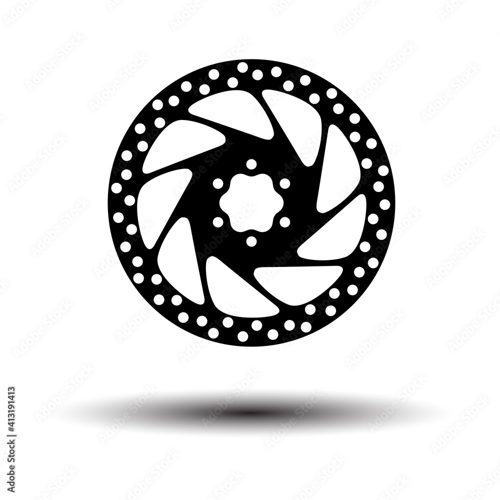 Obraz premium Bike Brake Disc Icon