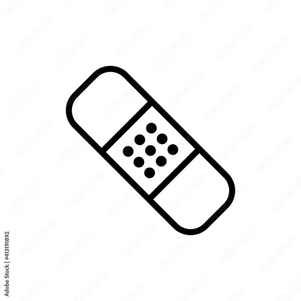 Plaster,Bandage Flat icon Design Vector Template Illustration Plaster,Bandage Flat icon Design Vector Template Illustration