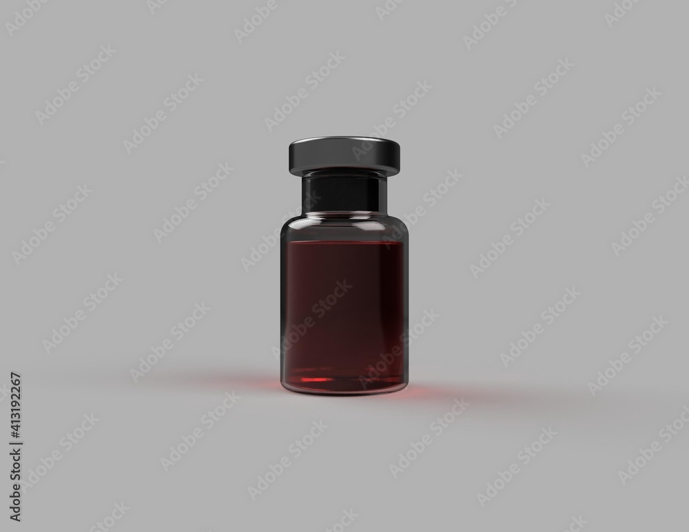 bottle of vaccine, medicine, vial for injection bottle of vaccine, medicine, vial for injection
