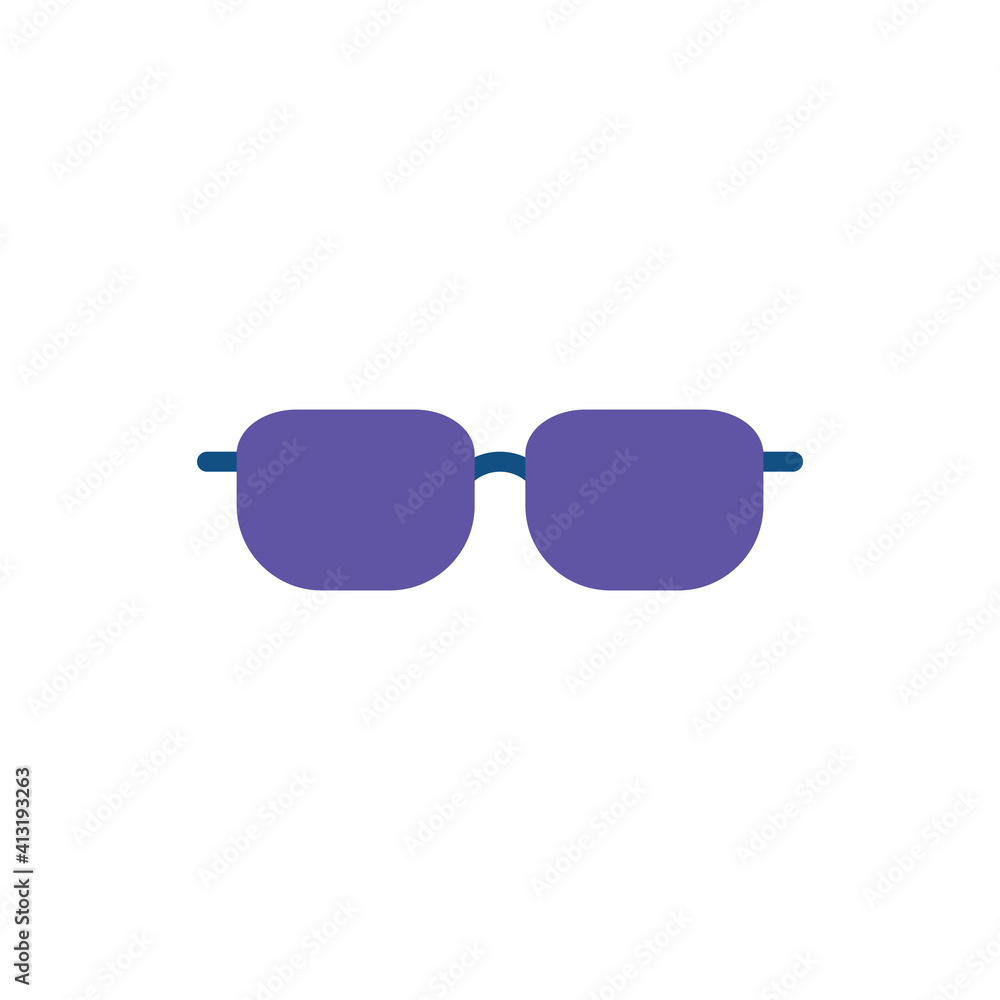 Eyeglasses Flat Icon Design Vector Template Illustration Eyeglasses Flat Icon Design Vector Template Illustration