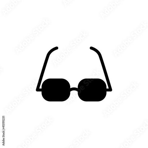 Eyeglasses Flat Icon Design Vector Template Illustration