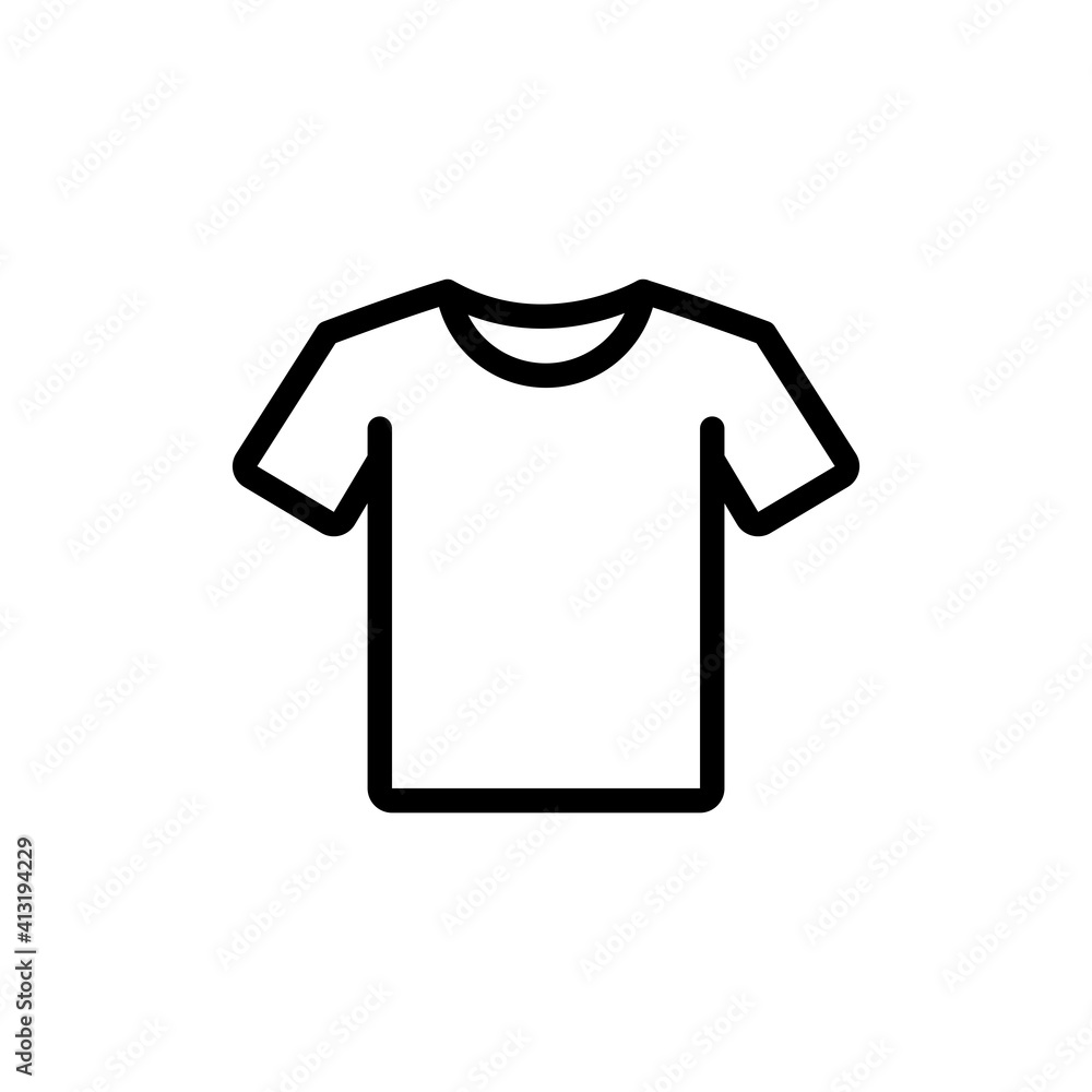 T-shirt Flat Icon Design Vector Template Illustration T-shirt Flat Icon Design Vector Template Illustration