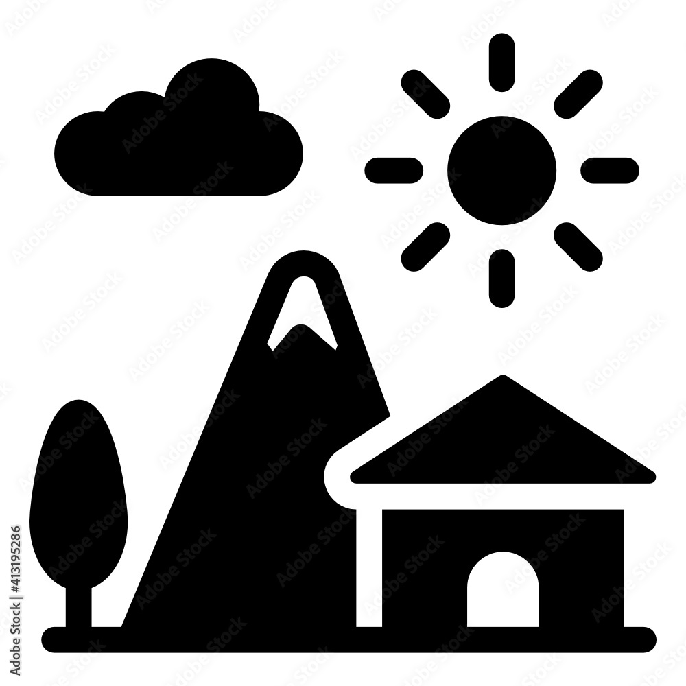 Barn in glyph style icon, editable vector
Barn in glyph style icon, editable vector
