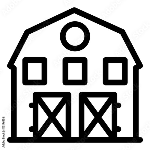 
Windmill in solid style editable vector, aerogenerator
