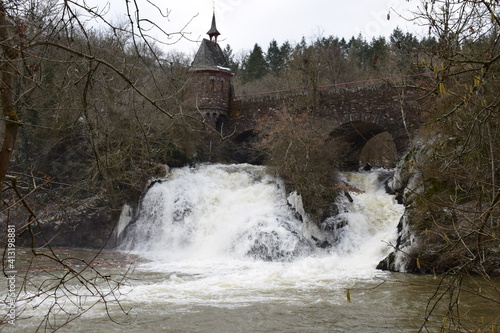 wilder Elzwasserfall im Februar photo