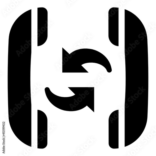 
Call divert glyph style editable icon 

