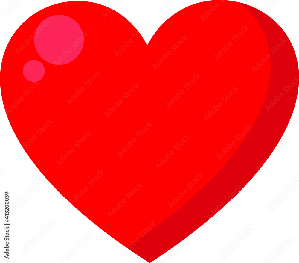 vector illustration of a red heart symbolizing love vector illustration of a red heart symbolizing love