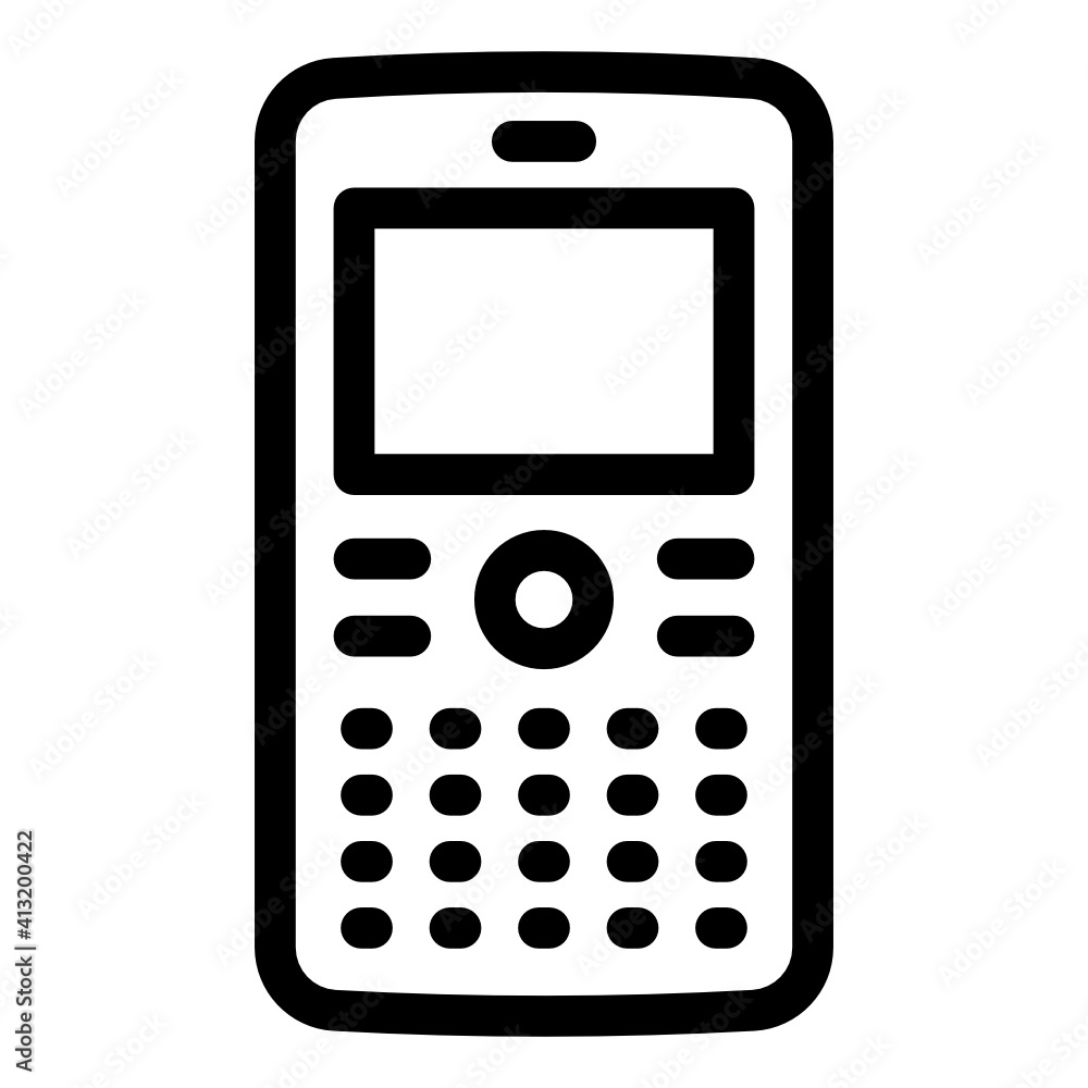 Retro mobile in glyph editable icon
Retro mobile in glyph editable icon