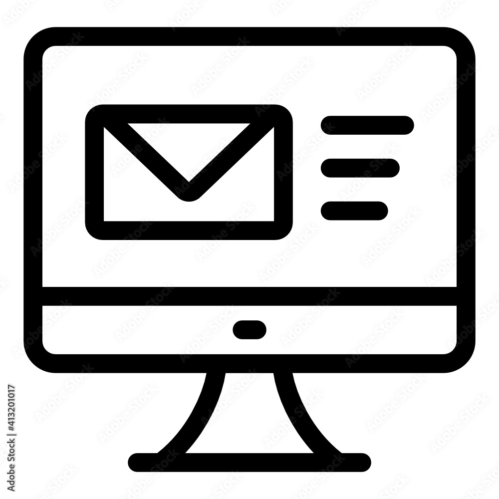 Online mail in glyph style icon, editable vector
Online mail in glyph style icon, editable vector