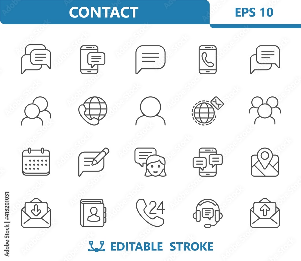 Contact Icons Contact Icons