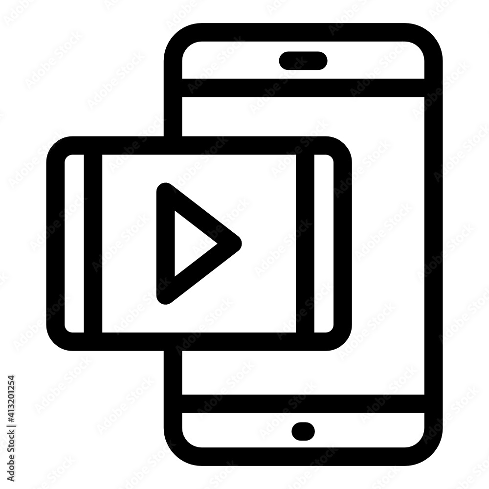 Online video glyph icon, editable vector
Online video glyph icon, editable vector