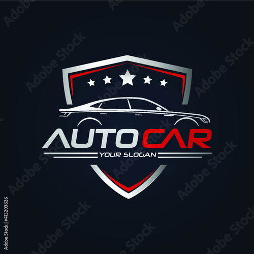 Car Garage Premium Concept Logo Design
