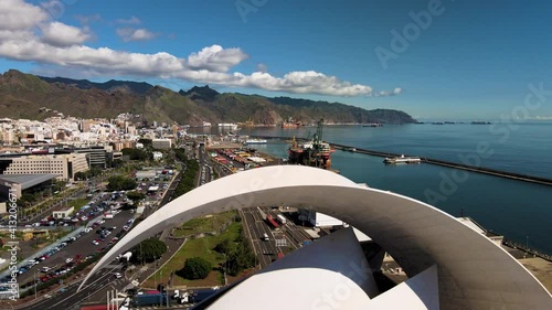 Aerial view on Santa Cruz de Tenerife, Canary Islands, Spain photo