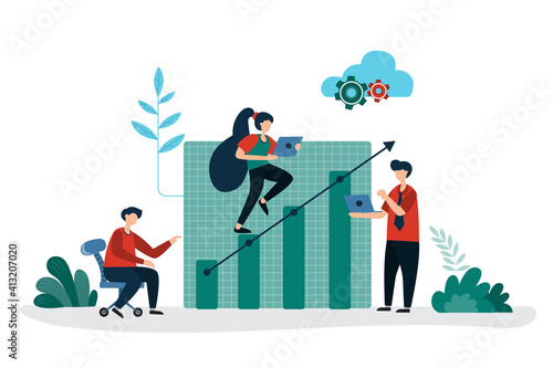 Business organization development That working as a team can make the company grow quickly