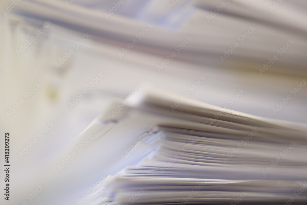 Stack of papers in the office. Close up. Documents. Files. Stack of papers in the office. Close up. Documents. Files.