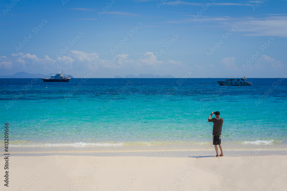 Tropical beach at Koh Maiton island, Phuket,Thailand Tropical beach at Koh Maiton island, Phuket,Thailand