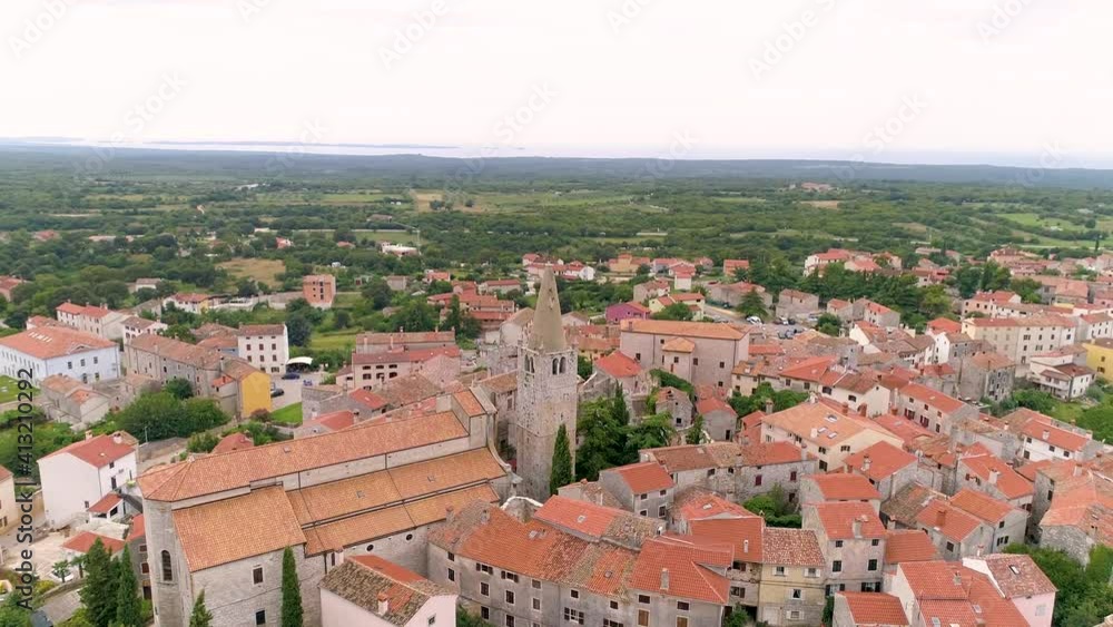 Aerial view of Bale city old town, Istria, Croatia. Aerial view of Bale city old town, Istria, Croatia.