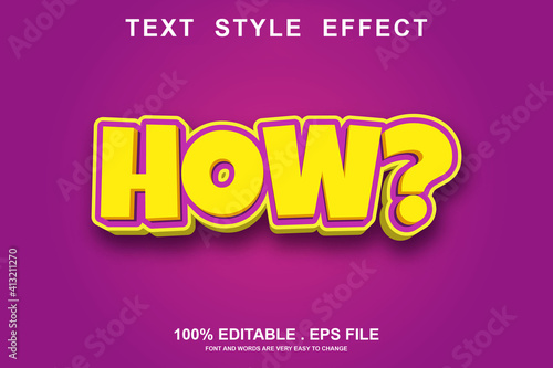 how text effect editable
