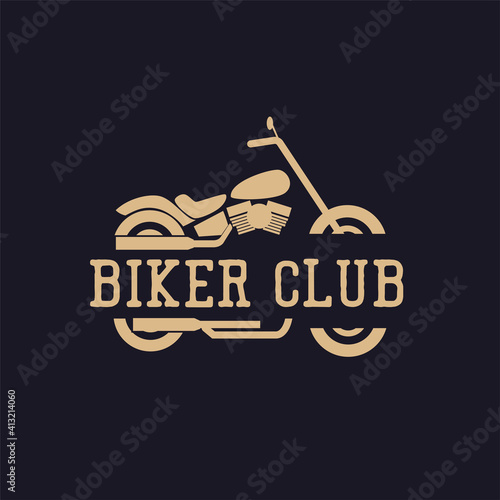 motorcycle logo emblems and insignia on black background. vector illustration
