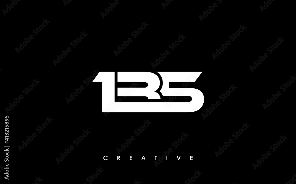 135 Letter Initial Logo Design Template Vector Illustration 135 Letter Initial Logo Design Template Vector Illustration