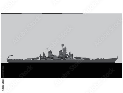 Print op canvas USS IOWA 1943