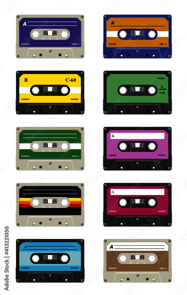 Fototapeta premium audio cassette tape 2