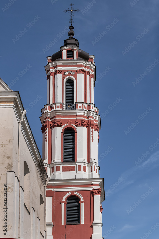 Roman Catholic Church of St. Philip and St. Jacob (1722). Vilnius, Lithuania.