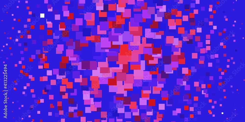 Fototapeta premium Light Blue, Red vector background in polygonal style.